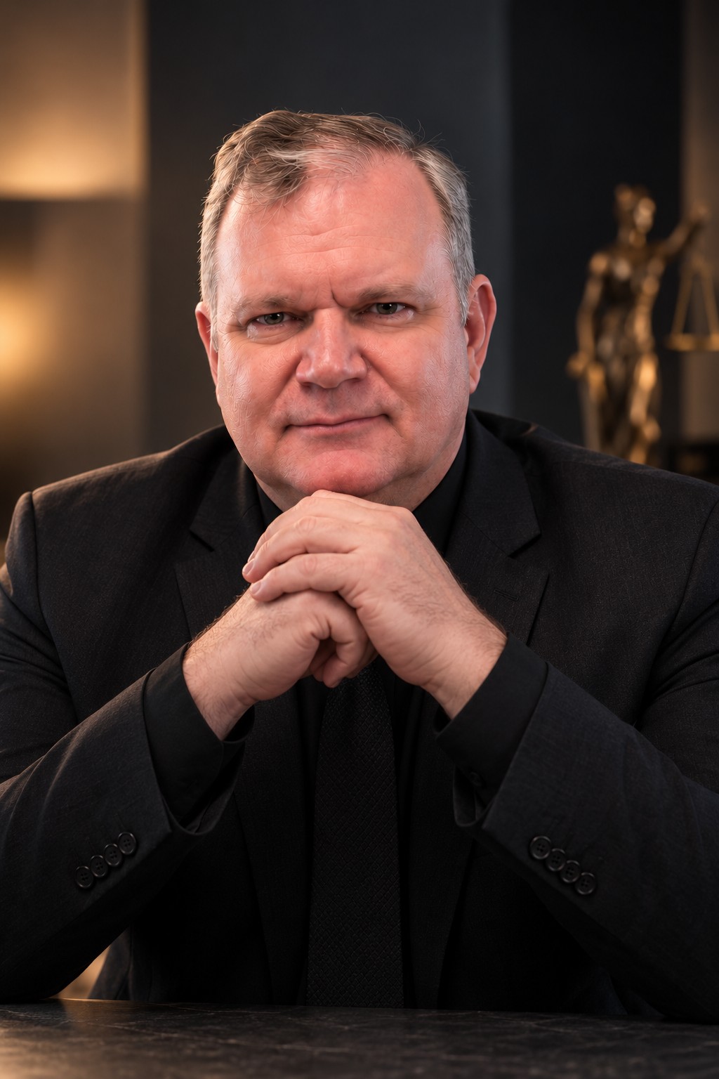 Retrato profissional de David Jacob em pose contemplativa